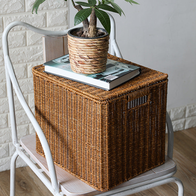 Handwoven Rectangular Storage Chest Kalsten
