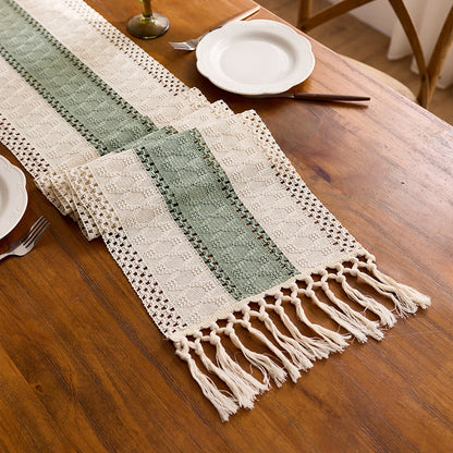 Elegant Knitted Table Runner
