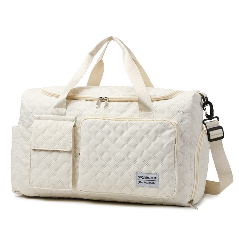 Quilted Multi-Compartment Sports Travel Duffel Bag Acalora