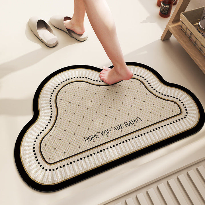 Soft Textured Cloud-Shaped Bath Mat Kalsten