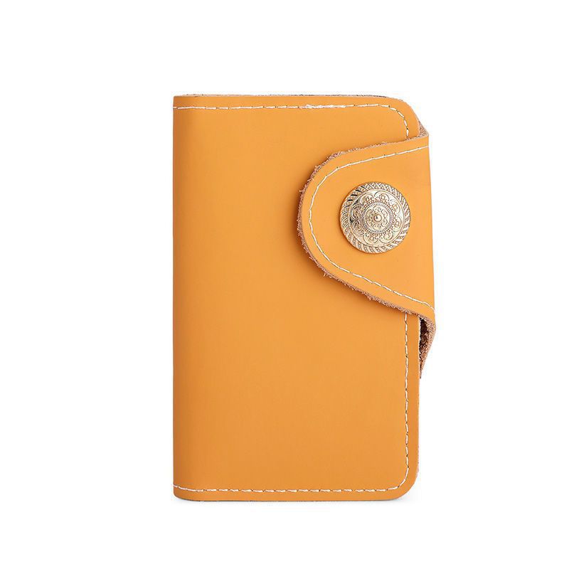Luxury Leather Snap Closure Card Holder Kalsten