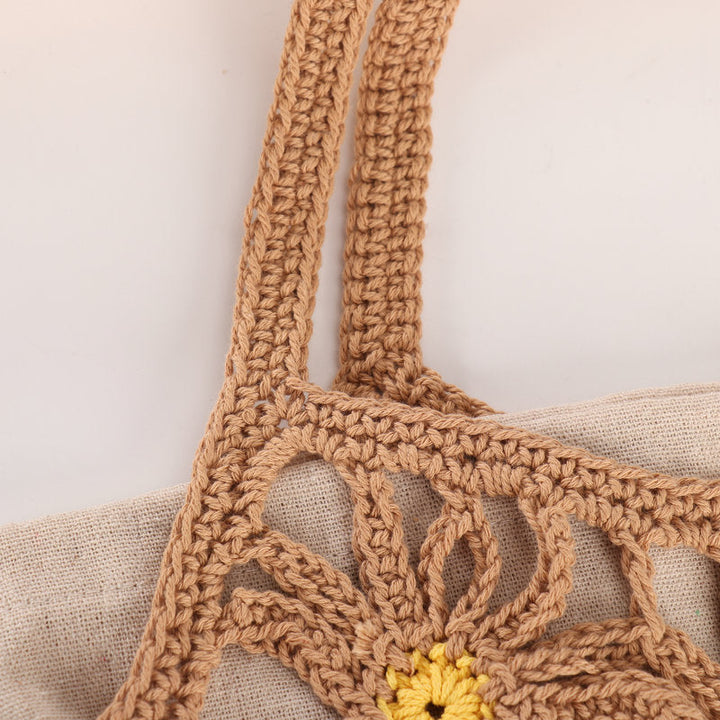 Handcrafted flower pattern shopper bag Kalsten