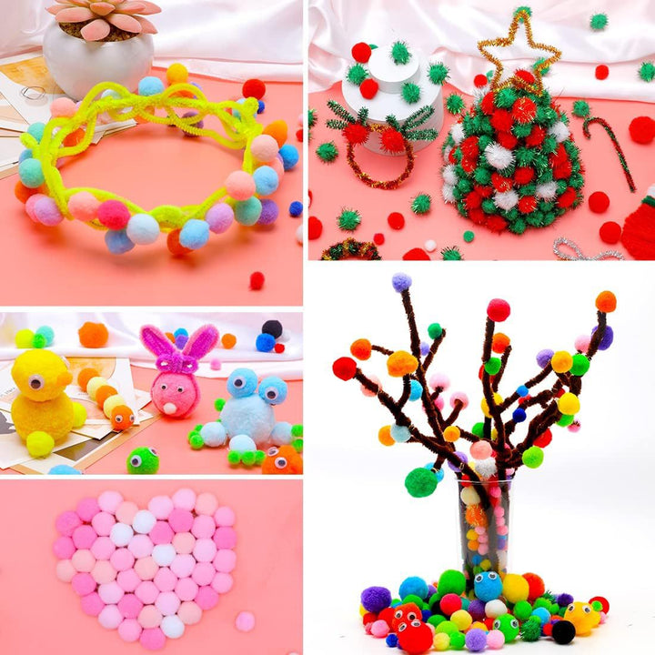 Unisex colorful craft pompons Kalsten
