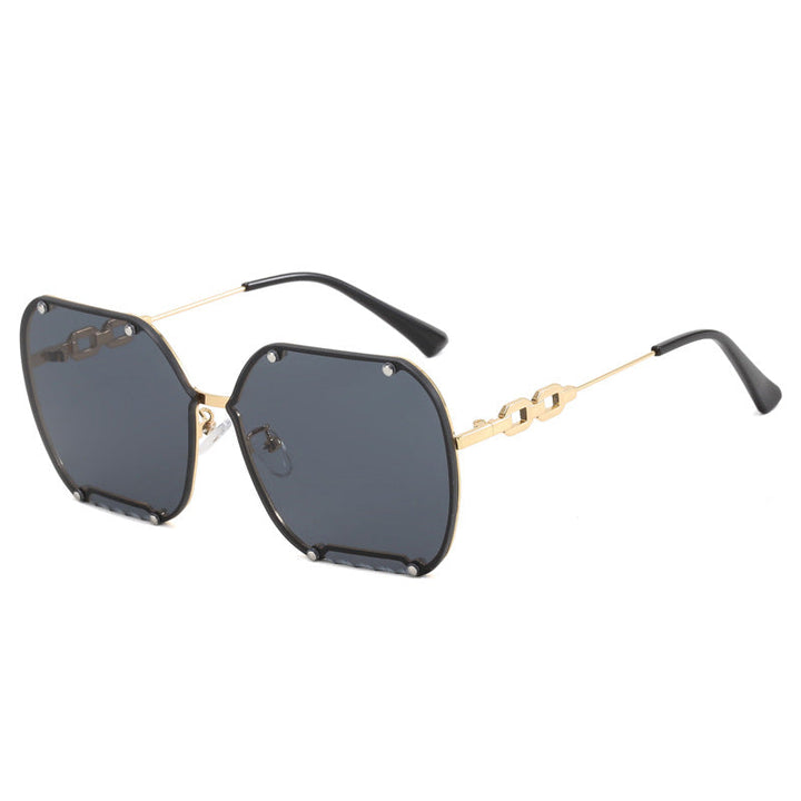 Women's elegant hexagonal designer sunglasses with luxurious accents Kalsten