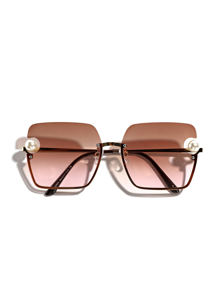 Women's square sunglasses with elegant transparent frame Kalsten