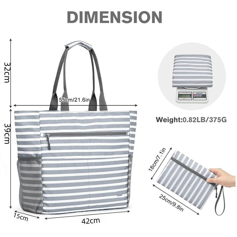 Beach bag with multifunctional compartments Kalsten