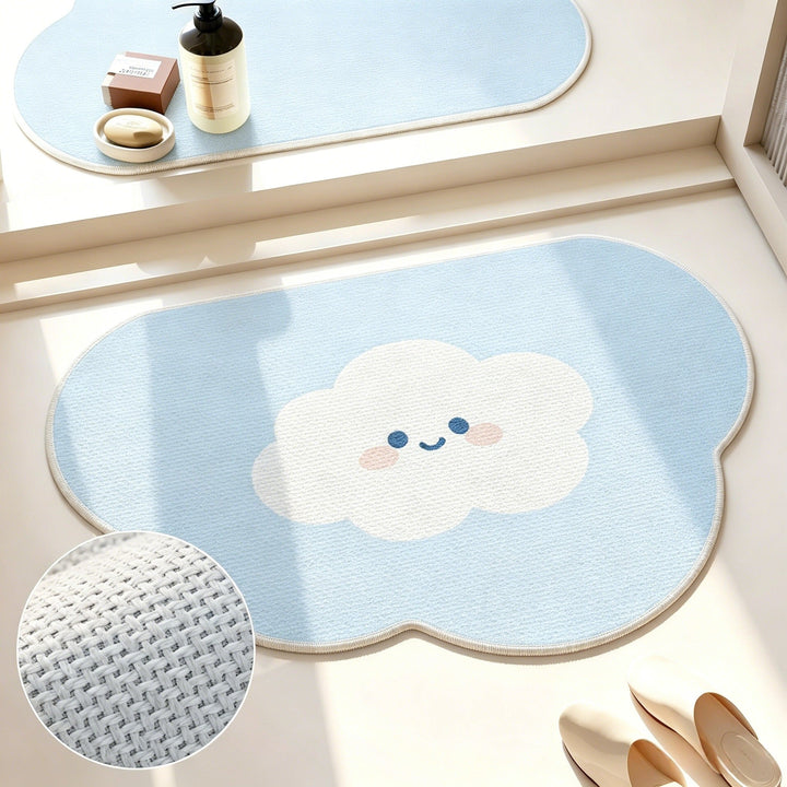 Floral Pattern Bath Mat Kalsten