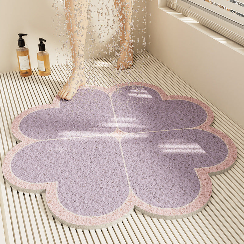 Floral Design Bath Mat Kalsten