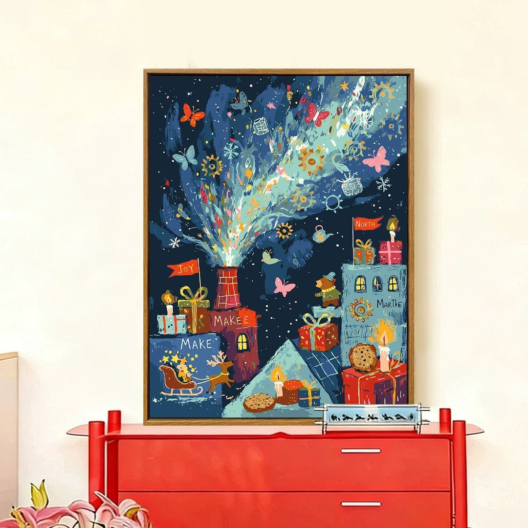 Whimsical Holiday-Themed Wall Art Kalsten