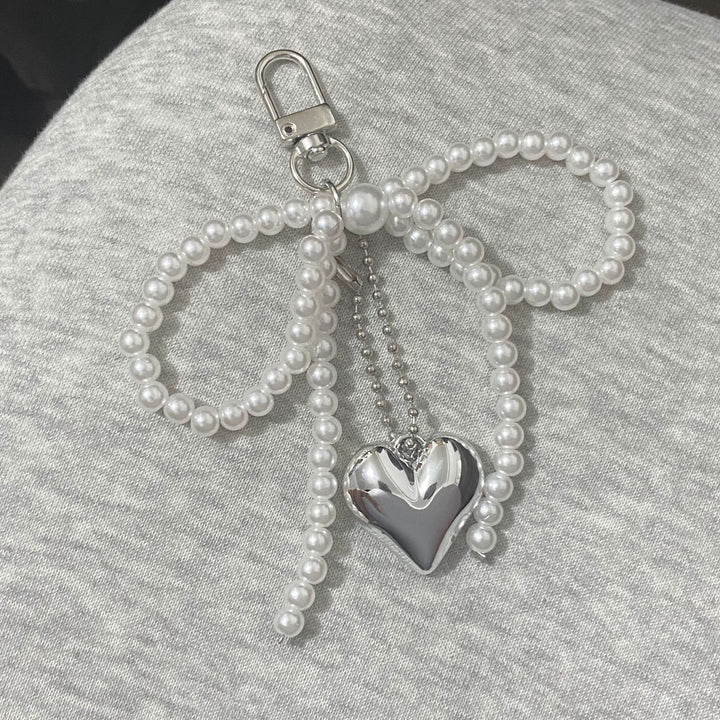 Elegant Pearl Bow Keychain Kalsten