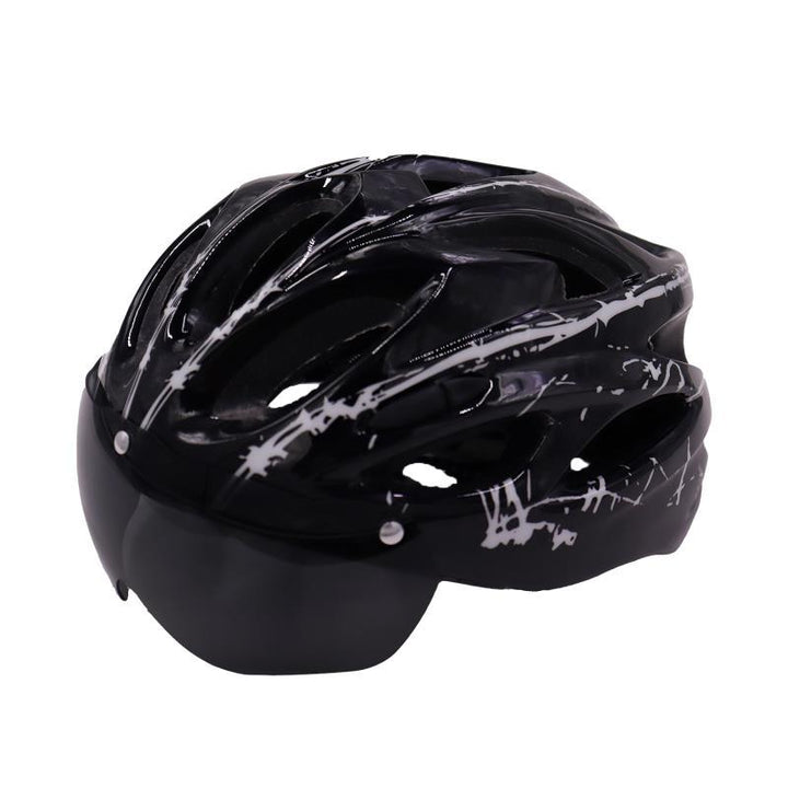 lightweight ventilated cycling helmet with adjustable fit system and removable visor Kalsten