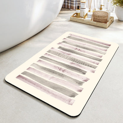 Geometric Patterned Bathroom Mat Acalora