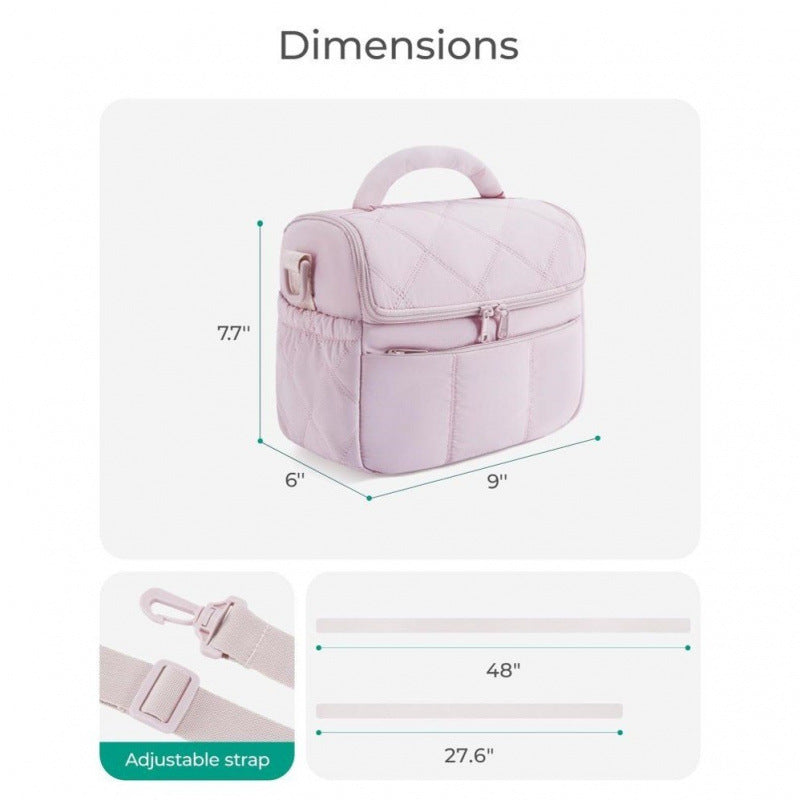 Stylish cosmetic bag with removable shoulder strap Kalsten