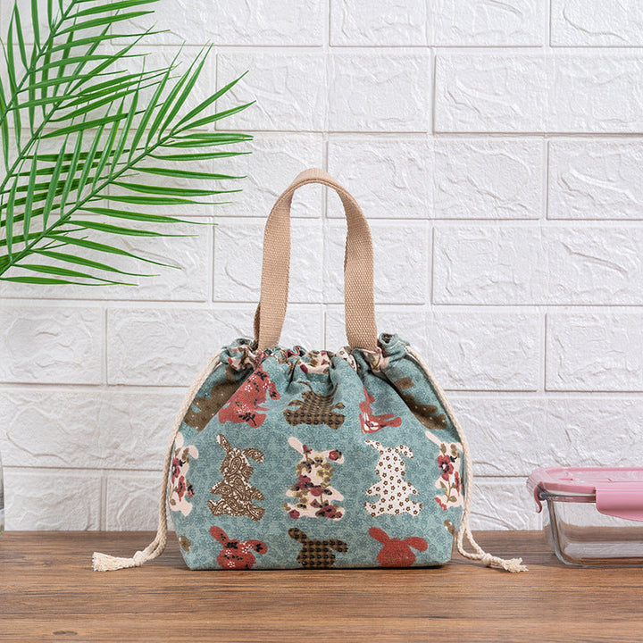 Drawstring Cat-Themed Storage Bag Kalsten
