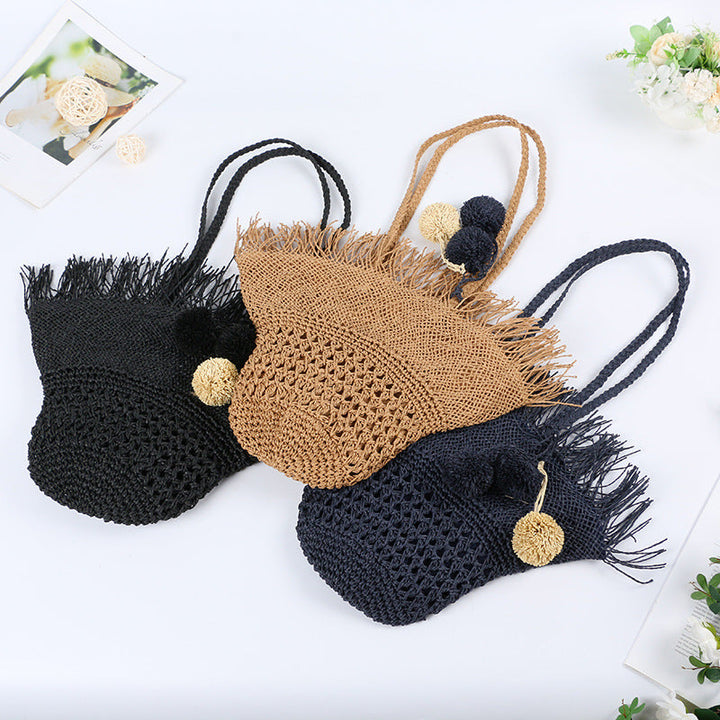 Elegant Basket Bag with Fringed Design Kalsten