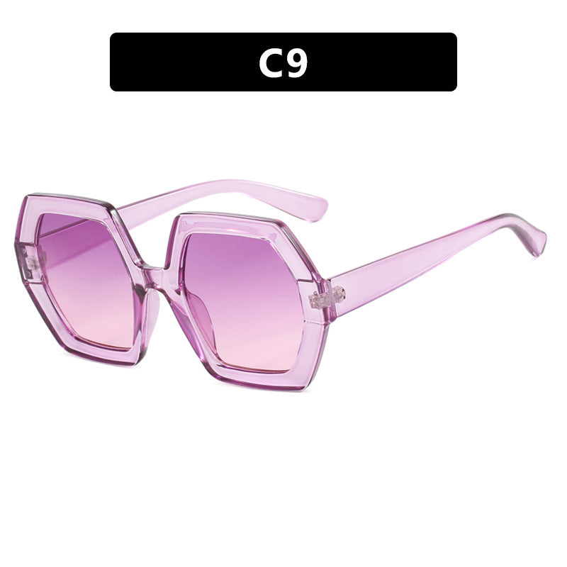 Women innovative hexagonal sunglasses Kalsten