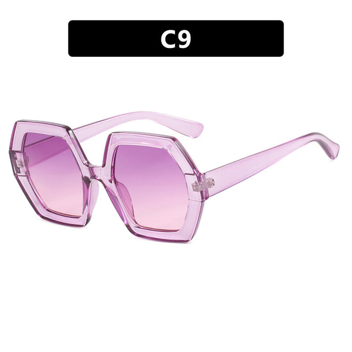 Women innovative hexagonal sunglasses Kalsten