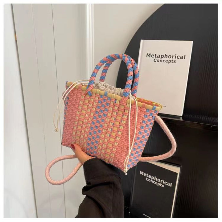 Playful handbag made of braided materials Kalsten
