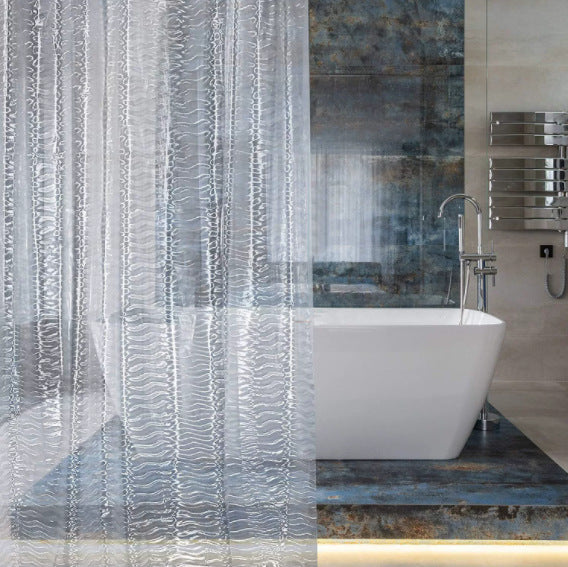 Waterproof Textured Shower Curtain Kalsten