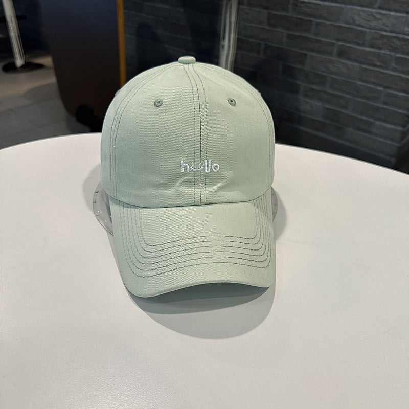 Unisex Casual Cotton Baseball Cap with Embroidered Message Kalsten