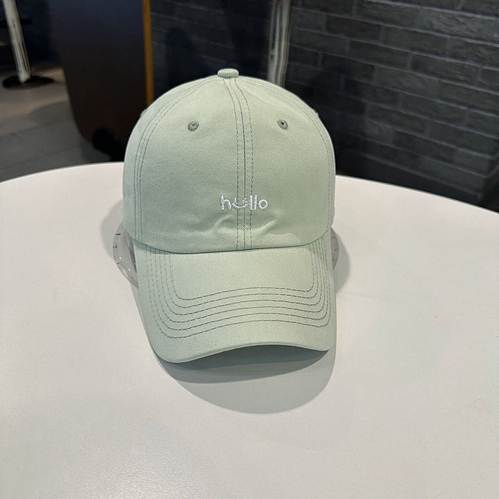 Unisex Casual Cotton Baseball Cap with Embroidered Message Kalsten