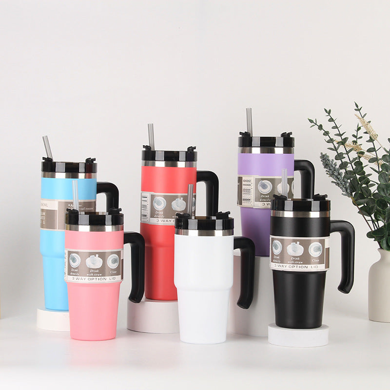 Unisex thermos mug with 3-in-1 drinking options Kalsten