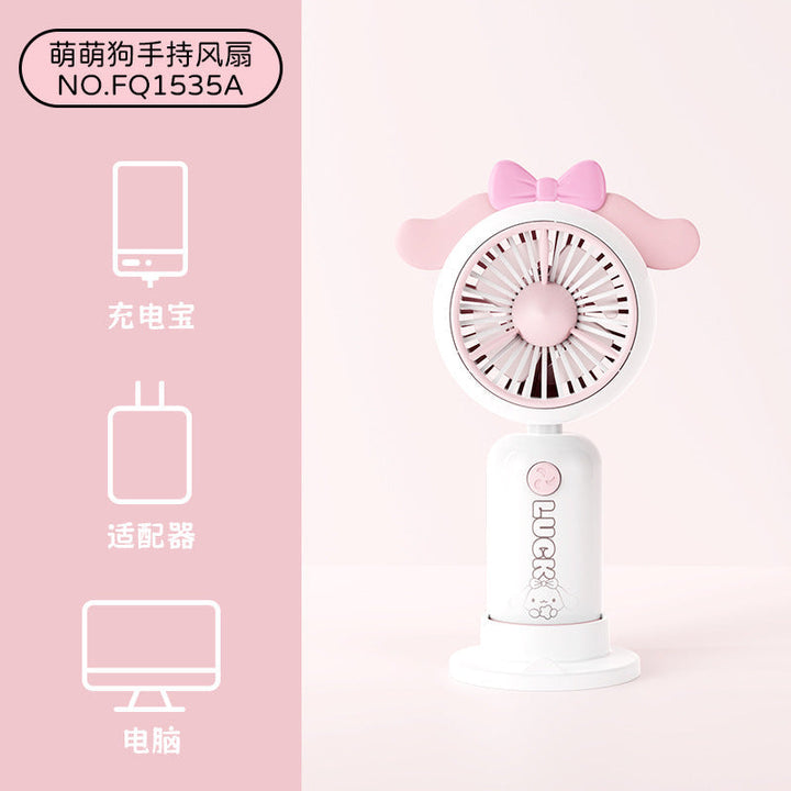 Women's Portable Hand Fan with Cute Rabbit Design Kalsten