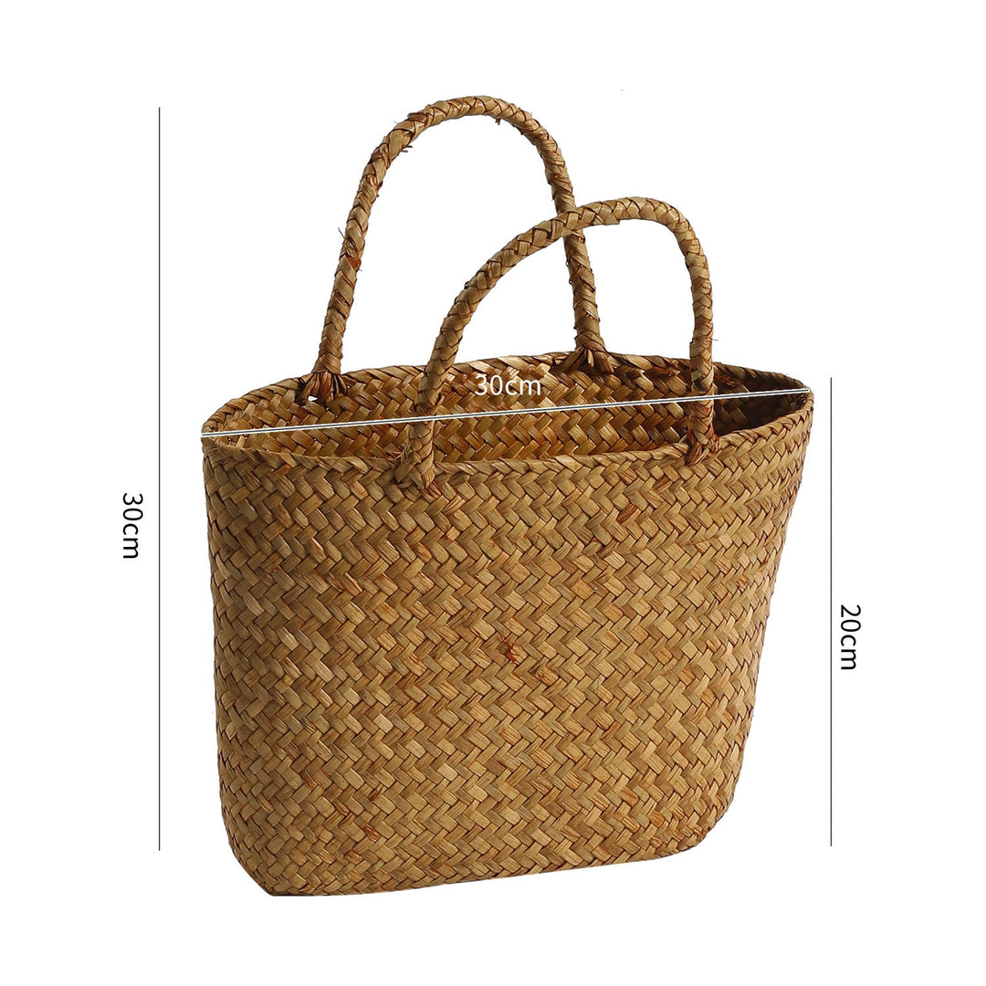 Unisex Handwoven Shopping Basket Kalsten