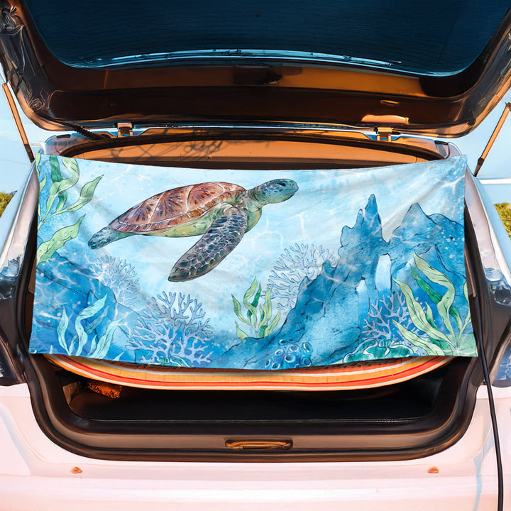 Beach blanket with cheerful summer motif Kalsten