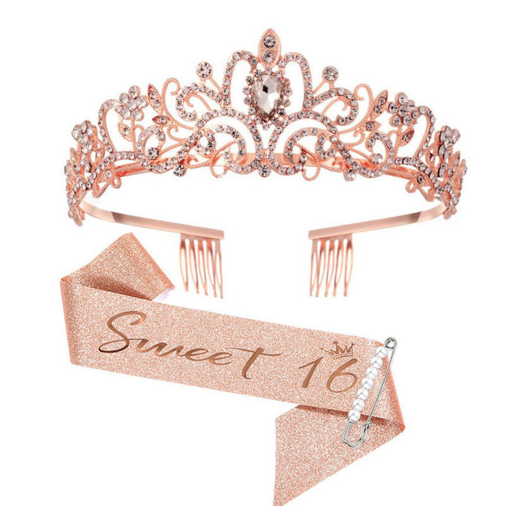 Women's Glamorous Tiara with rhinestone embellished design Kalsten