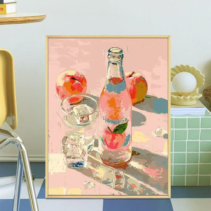 Retro-Inspired Beverage Bottle Canvas Art Kalsten