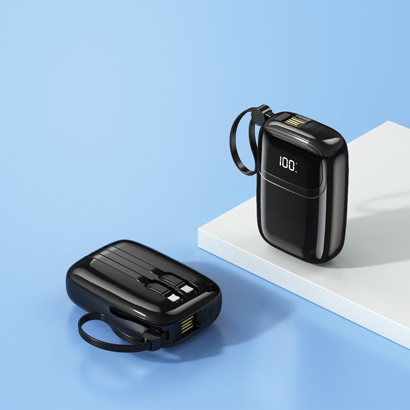 Compact power bank with intelligent fast charging port and digital battery level indicator Kalsten