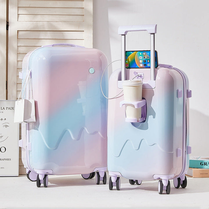 Unisex Lightweight Impact-Resistant Carry-On Suitcase Kalsten