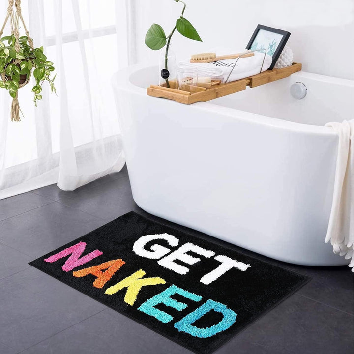 Playful Text Bath Mat Kalsten