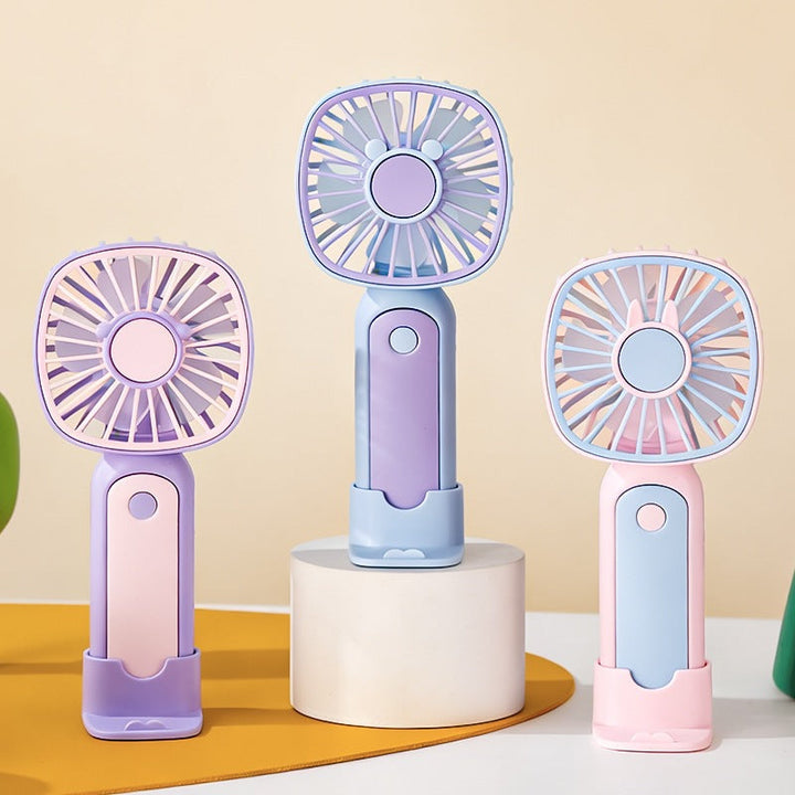 Women's Portable Hand Fan with Flexible Tilt Angle Kalsten