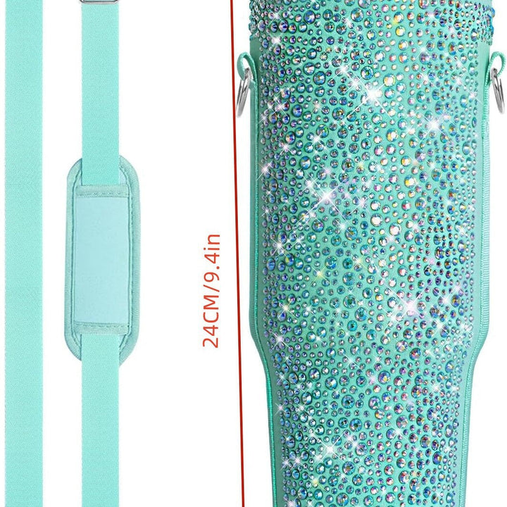 Ladies drinking bottle cover with sparkling rhinestones Kalsten