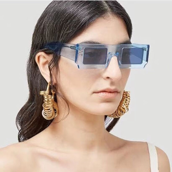 Ladies statement sunglasses with square frame and futuristic design Kalsten