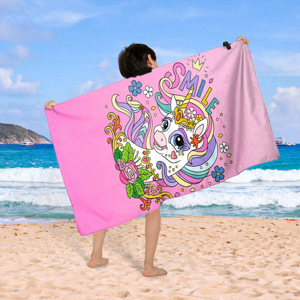 Beach blanket with colorful cupcake design Kalsten