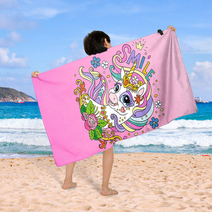 Beach blanket with colorful cupcake design Kalsten