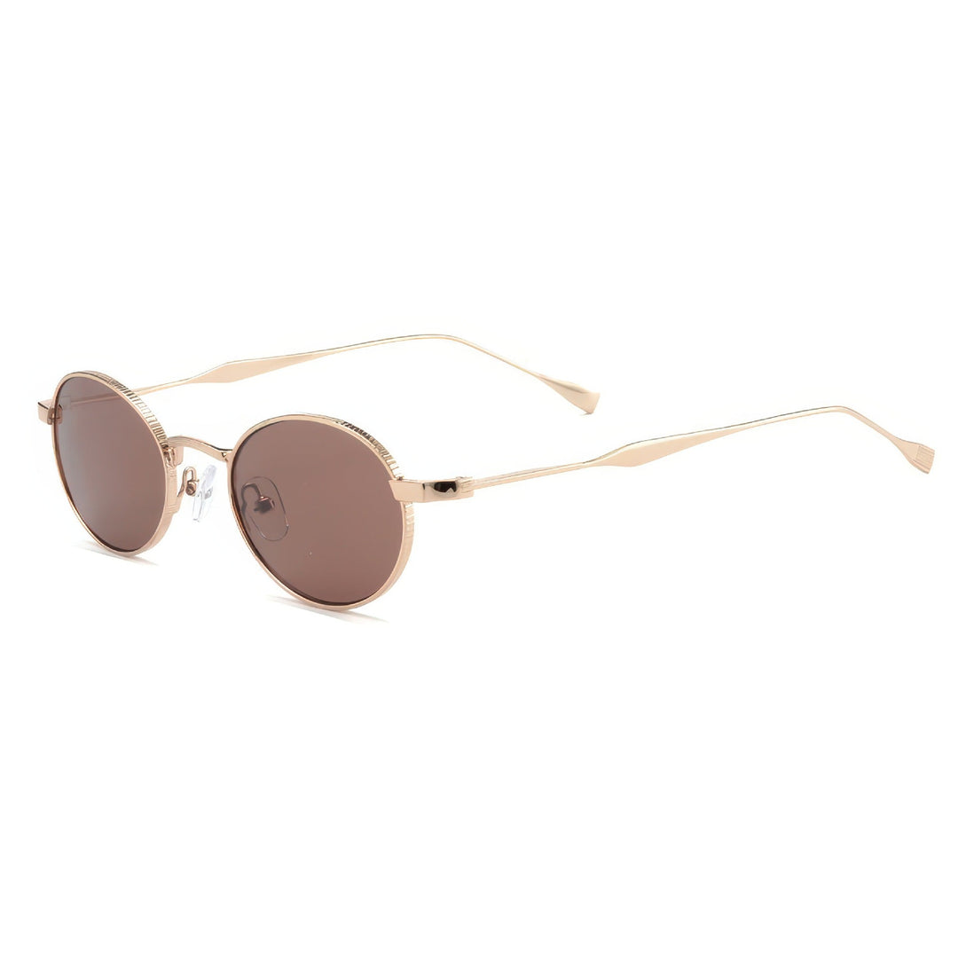 Women's fashionable sunglasses with high-quality metal frame and round lenses Kalsten