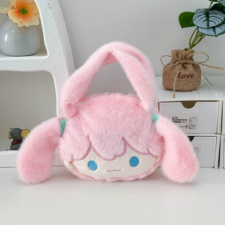 Playful plush handbag with ears and character design Kalsten