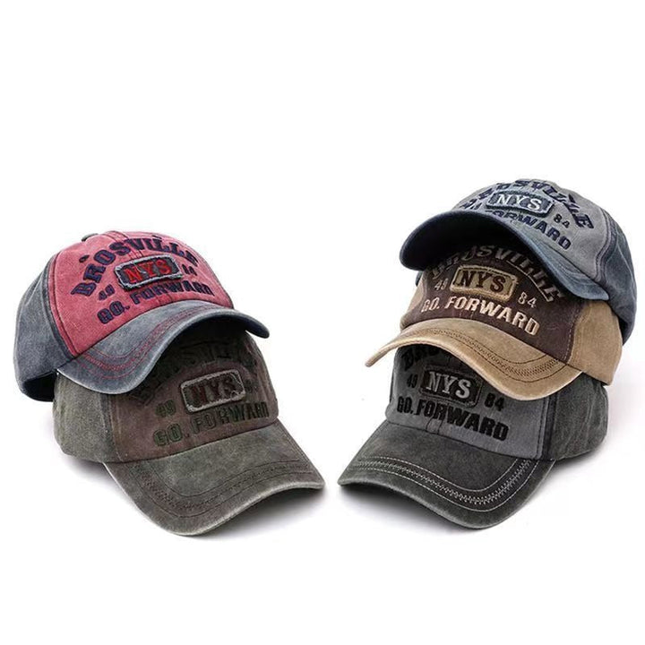 Men's Distressed Vintage-Inspired Baseball Cap Kalsten