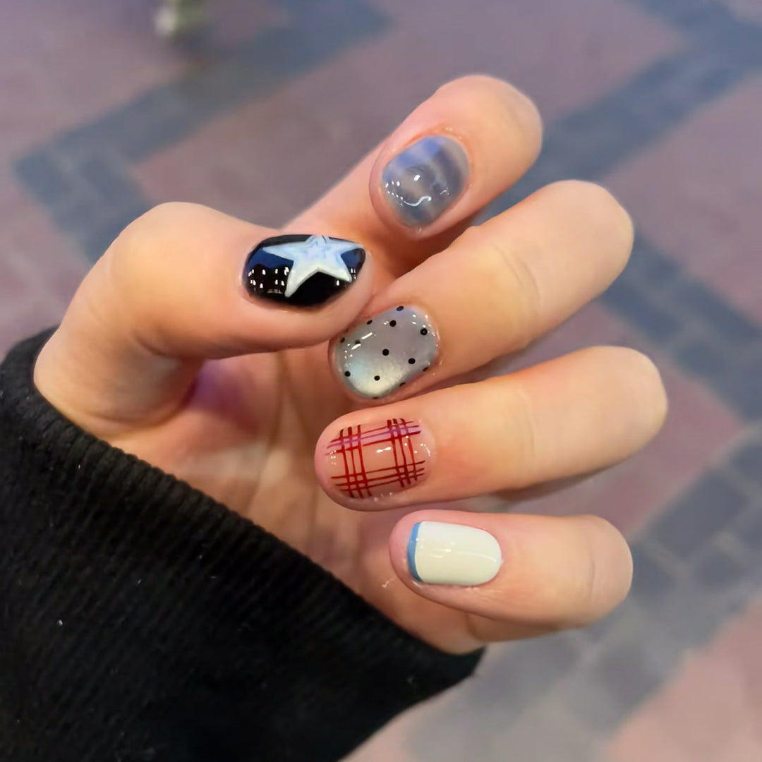Artistic Press-On Nail Designs Kalsten