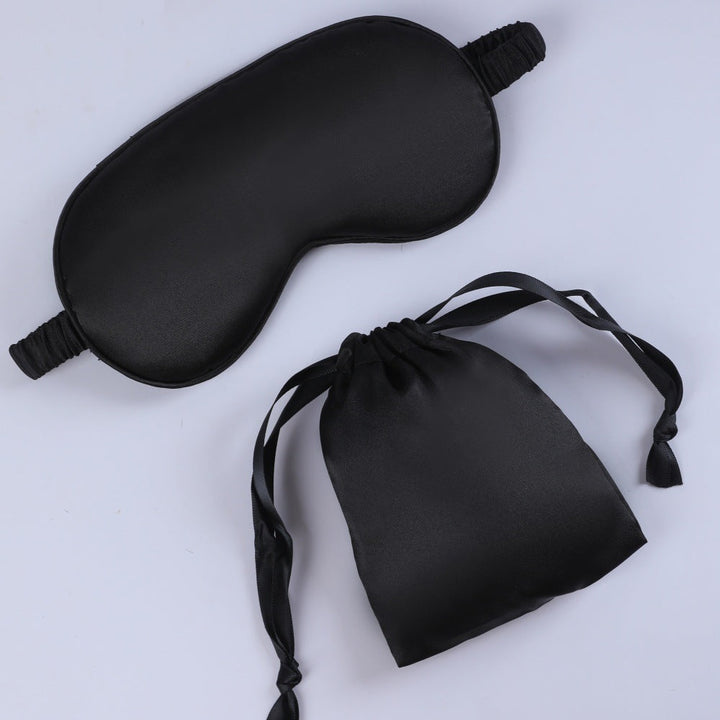 Women's nano silk sleep mask with padded eye area, adjustable elastic band, and storage pouch Kalsten