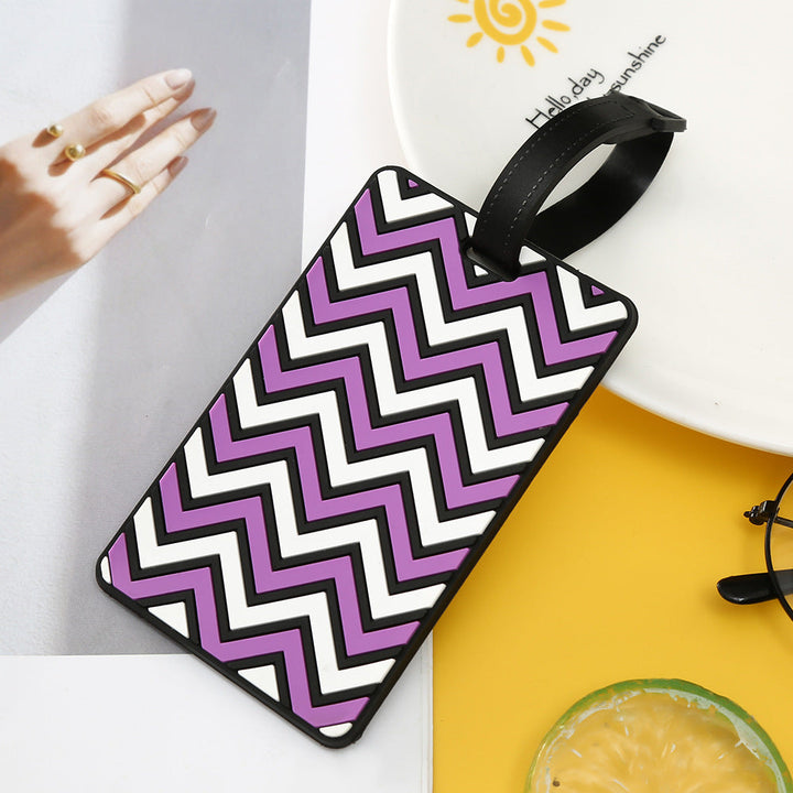 Unisex Chevron Patterned Luggage Tag Kalsten