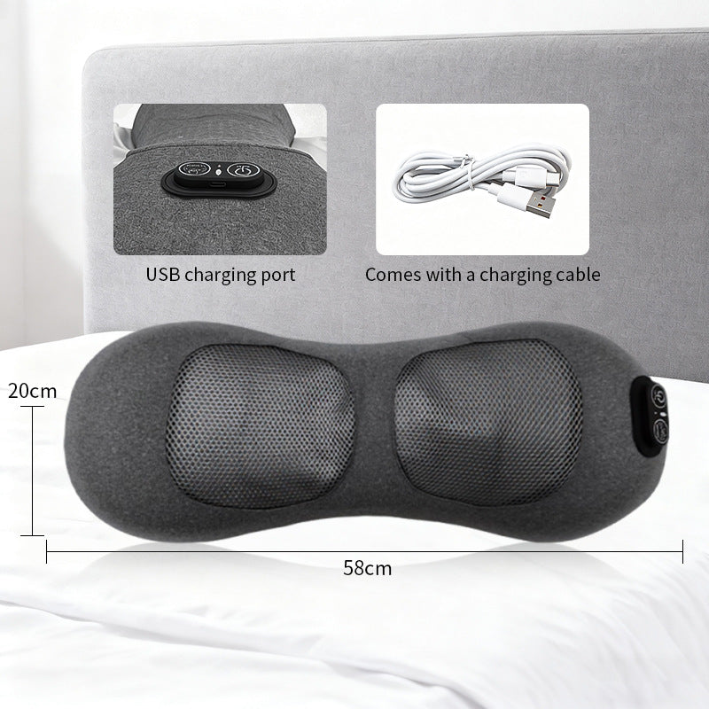 Ergonomic Massage Pillow With Integrated Usb Charging Function Kalsten