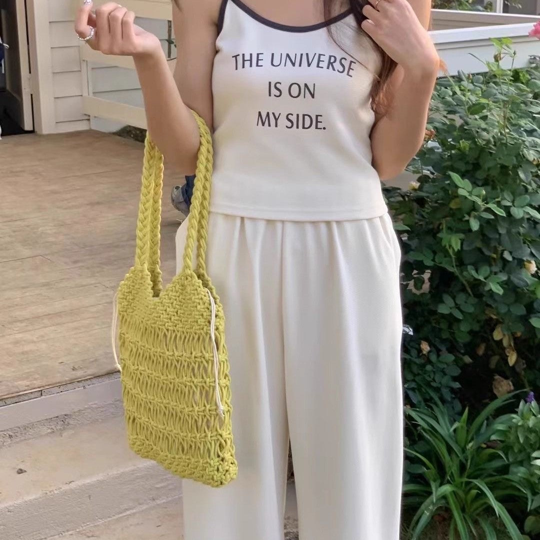 Hand-knotted shopping and beach bag Kalsten