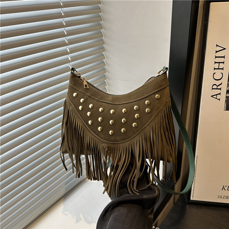 Decorative Fringe Crossbody Bag Acalora