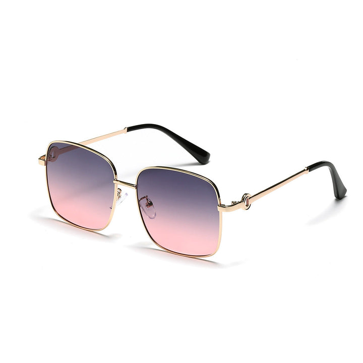Ladies elegant square sunglasses with high-quality metal frame Kalsten
