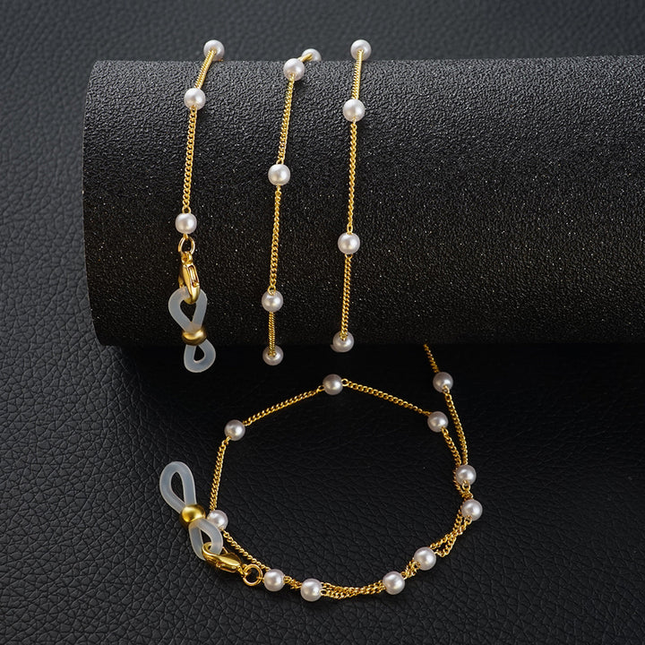 Elegant Pearled Eyewear Holder Kalsten